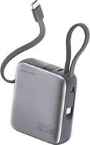 4smarts Pocket Dual Cord, 10000mAh, 22.5W, pilkas (gray)