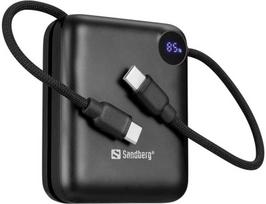 powerbank 20w - Sandberg Powerbank 10000 PD20W Connect, 10000 mAh, juodas - 1 nuotrauka