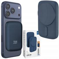 Blue Star Slim DG-P8, 5000mAh, 15W, MagSafe, tamsiai mėlynas