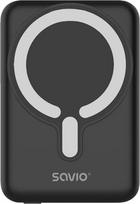 Savio BA-12, 10000mAh, 20W, juodas (black), magnetic