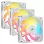 120mm argb pack - Corsair RS120-R ARGB PWM 120mm White 3-pack - 1 nuotrauka