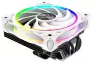 cpu whit cooler - Akasa SOHO H6L M2 Low-Profile CPU Cooler ARGB White - 1 nuotrauka