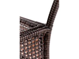 lauko stalai senukai - Lauko stalas Midas, rudas, 74 cm x 74 cm x 74 cm - 4 nuotrauka