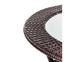 lauko stalai senukai - Lauko stalas Midas, rudas, 74 cm x 74 cm x 74 cm - 5 nuotrauka