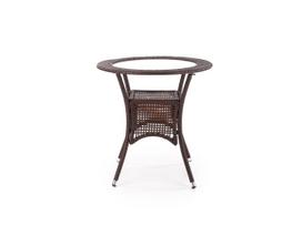 lauko stalai senukai - Lauko stalas Midas, rudas, 74 cm x 74 cm x 74 cm - 8 nuotrauka