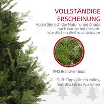 dirbtine eglute - Dirbtinė Kalėdų eglutė HOMCOM, 180 cm, Žalia (Green) - 4 nuotrauka
