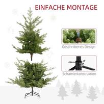 dirbtine eglute - Dirbtinė Kalėdų eglutė HOMCOM, 180 cm, Žalia (Green) - 5 nuotrauka