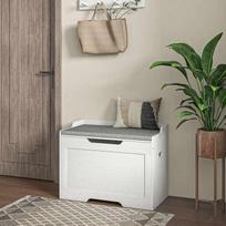 daiktadeze - Pufas HOMCOM 103 litrų, baltas (White) - 2 nuotrauka