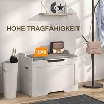 daiktadeze - Pufas HOMCOM 103 litrų, baltas (White) - 4 nuotrauka