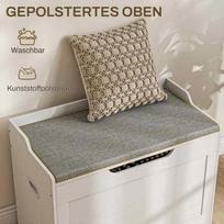 daiktadeze - Pufas HOMCOM 103 litrų, baltas (White) - 6 nuotrauka
