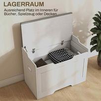 daiktadeze - Pufas HOMCOM 103 litrų, baltas (White) - 7 nuotrauka