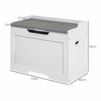 daiktadeze - Pufas HOMCOM 103 litrų, baltas (White) - 8 nuotrauka