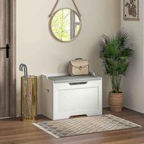 daiktadeze - Pufas HOMCOM 103 litrų, baltas (White) - 9 nuotrauka