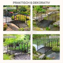 tureklai plien - Outsunny Sodo tiltelis plieninis, 1,19 m, dekoratyvinis (Decorative) - 6 nuotrauka