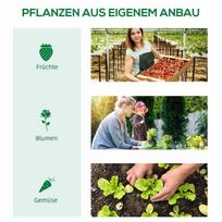 zali pomidorai - Outsunny Plėvelinis šiltnamis su langu 180 x 90 x 70 cm Žalias (Green) - 4 nuotrauka