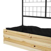 daigyklos - Outsunny Pakeliama lysvė su atrama vijokliniams augalams 80 x 38 x 145 cm - 3 nuotrauka