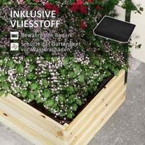 daigyklos - Outsunny Pakeliama lysvė su atrama vijokliniams augalams 80 x 38 x 145 cm - 5 nuotrauka