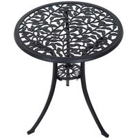 baldai - Lauko baldų komplektas Outsunny Bistro, juodas (Black), 2 asmenims - 4 nuotrauka