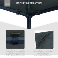 stogines - Outsunny pavėsinės stogas 3x3 m, tamsiai pilkas (Dark Grey) - 6 nuotrauka