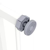 metalas varteliai - PawHut durų apsauginiai varteliai šunims, balti (White) - 2 nuotrauka