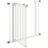 metalas varteliai - PawHut durų apsauginiai varteliai šunims, balti (White) - 3 nuotrauka