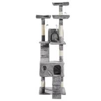 namelis katems - PawHut XXL draskyklė katėms, 50 cm x 50 cm x 170 cm, pilka (Gray) - 3 nuotrauka