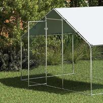 vistides - PawHut Viščiukų aptvaras 300 x 170 x 190 cm, sidabrinis (Silver) - 3 nuotrauka