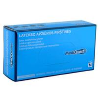 MediQuest lateksinės nesterilios pirštinės be pudros, M, 100 vnt