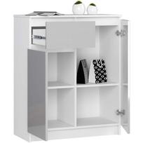 komoda akord - Komoda Akord K80, balta (White) - 4 nuotrauka