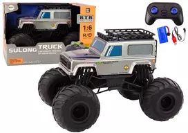 Lean Toys Didelis bekelės visureigis 2.4G RC 1:6 Pilka (Gray)