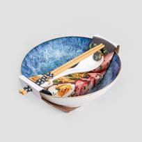 Homla Salado Ramen Bowl Set 21cm Blue/White (Mėlyna/Balta)