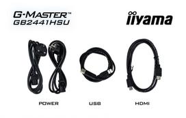 144hz ips monitorius - iiyama G-Master GB2441HSU-B1 Black Hawk 23.8", IPS, FHD, 144Hz - 2 nuotrauka