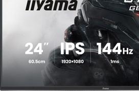 144hz ips monitorius - iiyama G-Master GB2441HSU-B1 Black Hawk 23.8", IPS, FHD, 144Hz - 11 nuotrauka