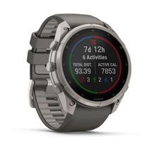 ismanusis laikrodis - Garmin Fenix 9 Pro 51mm Solar inReach Titanium Pebble Gray (Pilkos) - 3 nuotrauka