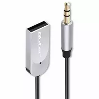 bluetooth aux adapteris - Qoltec Wireless Audio receiver adapter HiFi BT6.0 2xRCA Juodas (Black) - 3 nuotrauka