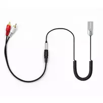 bluetooth aux adapteris - Qoltec Wireless Audio receiver adapter HiFi BT6.0 2xRCA Juodas (Black) - 4 nuotrauka