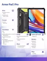 ulefone armor 8 - Ulefone Armor Pad 3 Pro 10.36" 8GB/256GB 4G Juodas (Black) - 9 nuotrauka