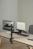 monitoriai su stovu - DISPLAY ACC MOUNTING ARM/NB TRAY MA-DA-03 GEMBIRD - 5 nuotrauka