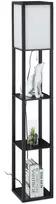 Relaxdays Toršeras su lentynomis Juodas (Black)
