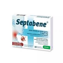 Septabene, 3 mg/1 mg, kietosios pastilės, N16