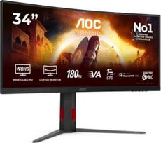 aoc cu34 - AOC CU34G4CA 34", WQHD, Fast VA, 180Hz - 4 nuotrauka
