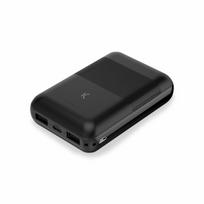 mini power bank - KSIX Powebank Mini 10000mAh 10W, juodas (black) - 1 nuotrauka