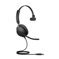 jabra ausines - Jabra Evolve2 40 USB-A UC Mono Juodas (Black) - 3 nuotrauka
