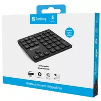 skaiciu klaviaturos - Sandberg Numeric Keypad Pro 630-09, juoda - 2 nuotrauka