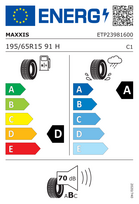 padangos 195 65 r15 - Maxxis Premitra HP5 195/65 R15 91H - 2 nuotrauka
