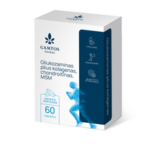 maisto papildai -  GLIUKOZAMINAS PLIUS KOLAGENAS, CHONDROITINAS, MSM, 60 tablečių - 4 nuotrauka