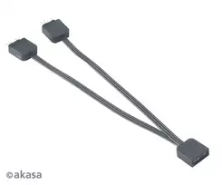 rgb laidas - Akasa Addressable RGB LED Splitter Cable AK-CBLD08-12BK Juodas (Black) - 3 nuotrauka