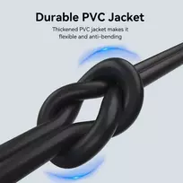 usb a to usb c 0.5m - CABLE USB-C TO USB2.0/0.5M BLACK CTHBD VENTION - 8 nuotrauka