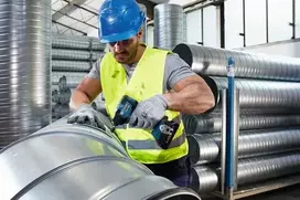 bosch 18v akumuliatoriai - Smūginis veržliasukis Bosch GDR 18V-200; 18 V; 2x4,0 Ah akum. - 4 nuotrauka
