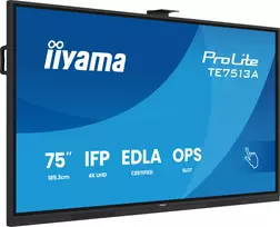 4k monitorius - Iiyama TE7513A-B2AG 75", IPS, 4K UHD, jutiklinis, Android - 7 nuotrauka